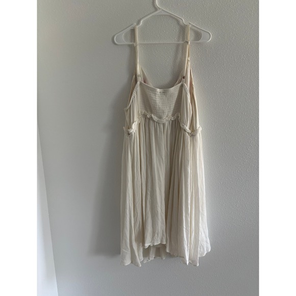 Torrid Dress Womens 2 White Floral Dress Boho Milkmaid Prairie Beachy Flowy - Picture 2 of 8